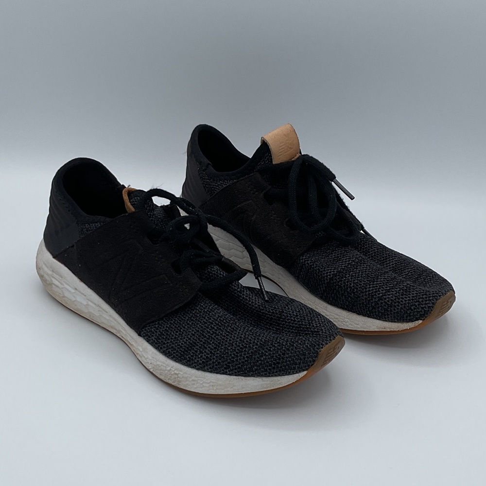 New Balance Women's Black Knit Athletic Sneakers